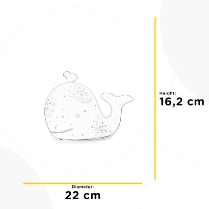 ONLI - Pöytävalaisin PORCELLANA 1xE14/6W/230V 16,2 cm valas