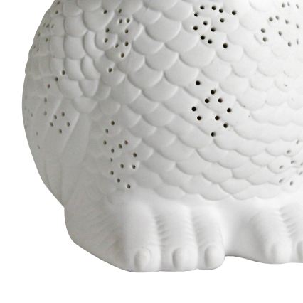 ONLI - Pöytävalaisin PORCELLANA 1xE14/6W/230V 25 cm pöllö