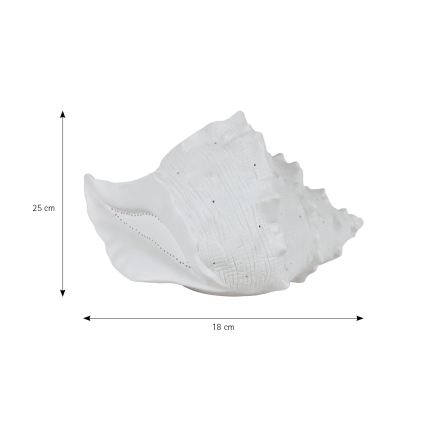 ONLI - Pöytävalaisin PORCELLANA 1xE14/6W/230V 29 cm simpukka