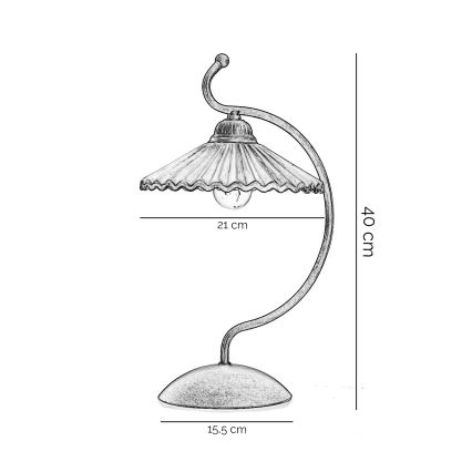ONLI - Pöytävalaisin ROSINA 1xE14/6W/230V pronssi
