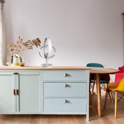 ONLI - Pöytävalaisin SERENA 1xE14/6W/230V valkoinen 38 cm