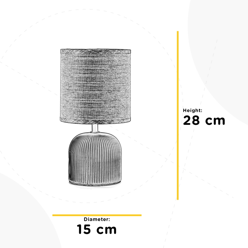 ONLI - Pöytävalaisin SHELLY 1xE27/22W/230V vaaleanpunainen 28 cm