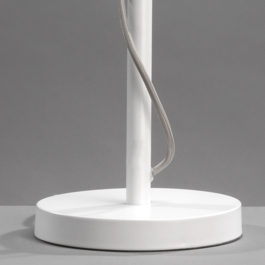 ONLI - Pöytävalaisin WIRE 1xE27/15W/230V 50 cm harmaa/valkoinen