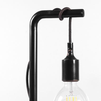 ONLI - Pöytävalaisin WIRE 1xE27/15W/230V 50 cm musta