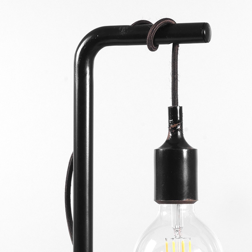 ONLI - Pöytävalaisin WIRE 1xE27/15W/230V 50 cm musta