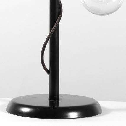 ONLI - Pöytävalaisin WIRE 1xE27/15W/230V 50 cm musta