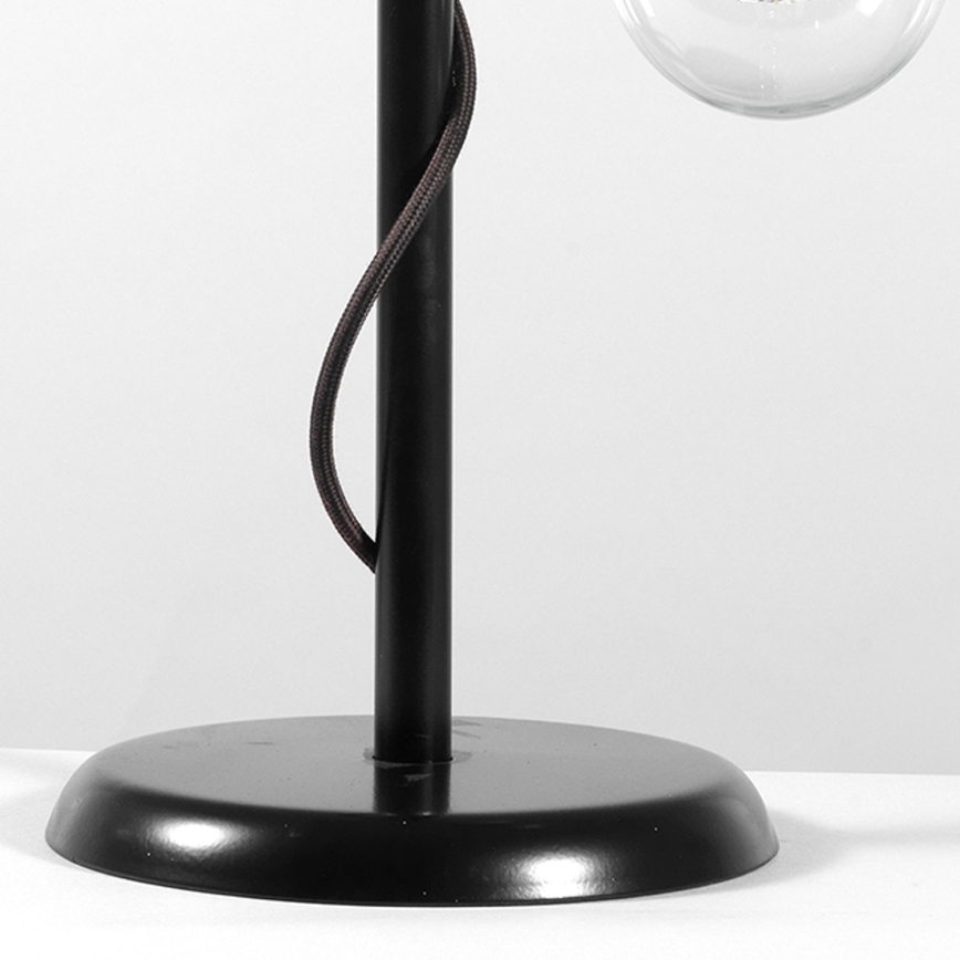 ONLI - Pöytävalaisin WIRE 1xE27/15W/230V 50 cm musta