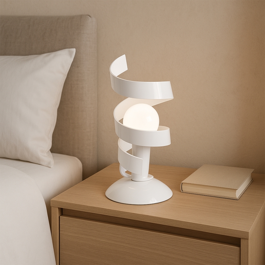 ONLI - Pöytävalaisin ZOE 1xE14/6W/230V 22 cm valkoinen