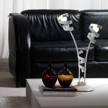 ONLI - Pöytävalaisin ZOE 2xE14/6W/230V 65 cm valkoinen