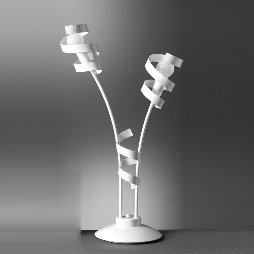 ONLI - Pöytävalaisin ZOE 2xE14/6W/230V 65 cm valkoinen