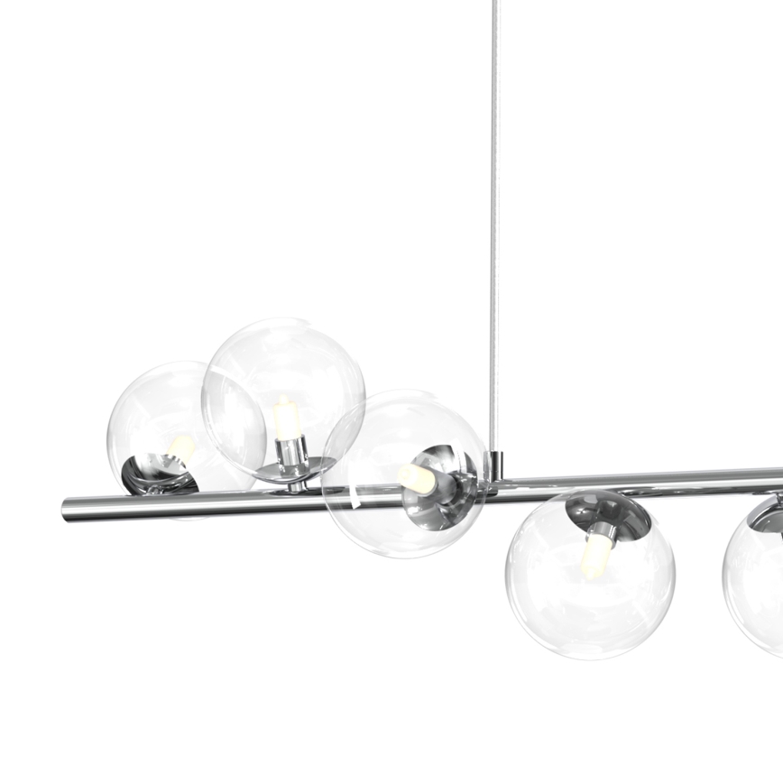 ONLI - Riippuvalaisin kaapelilla KIMBERLY 8xG9/6W/230V kiiltävä kromi