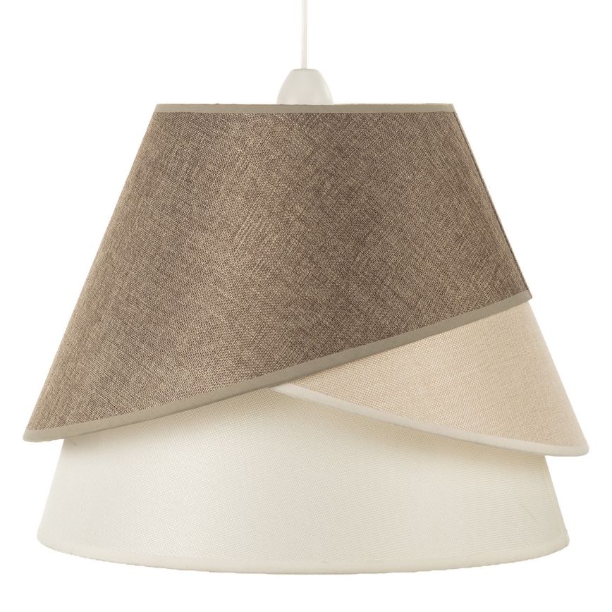 ONLI - Riippuvalaisin POLLON 1xE27/15W/230V ruskea/kerma/beige