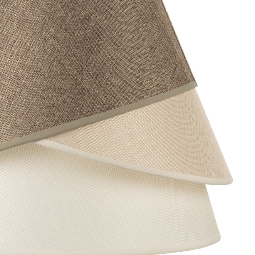ONLI - Riippuvalaisin POLLON 1xE27/15W/230V ruskea/kerma/beige