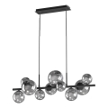 ONLI - Riippuvalaisin vaijerilla PALOMA 10xG9/3W/230V musta/savunvärinen