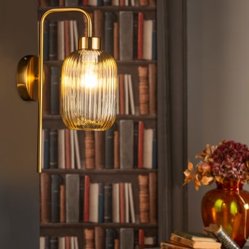 ONLI - Seinävalaisin DOROTY 1xE27/15W/230V messinki