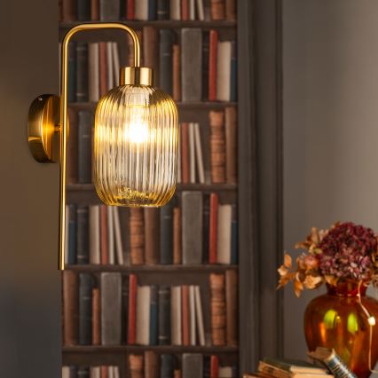 ONLI - Seinävalaisin DOROTY 1xE27/15W/230V messinki