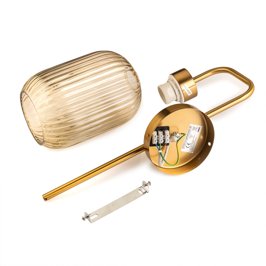 ONLI - Seinävalaisin DOROTY 1xE27/15W/230V messinki