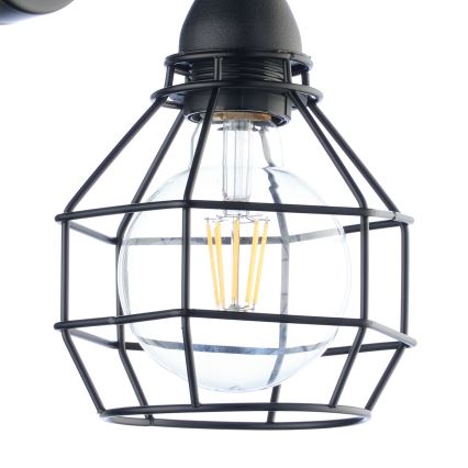 ONLI - Seinävalaisin HÄMÄHÄKKI 1xE27/15W/230V musta