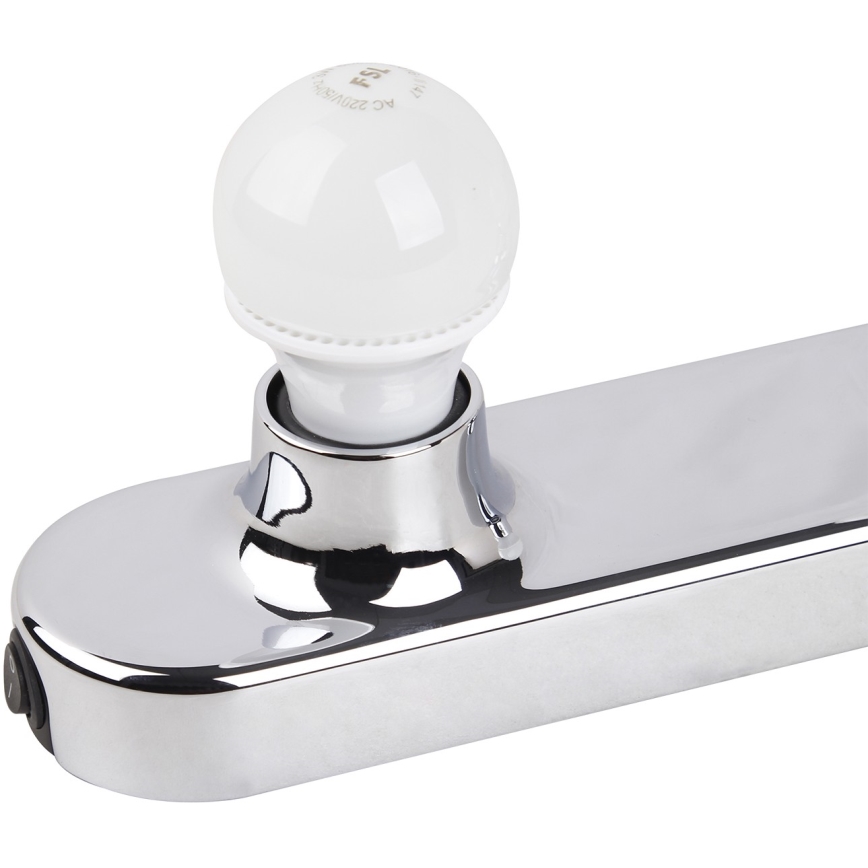 ONLI - Seinävalaisin HOLLYWOOD 5xE14/6W/230V kiiltävä kromi