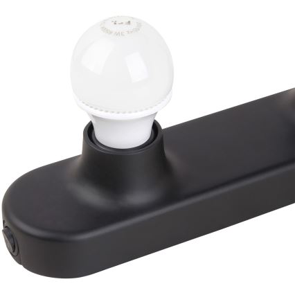 ONLI - Seinävalaisin HOLLYWOOD 5xE14/6W/230V musta