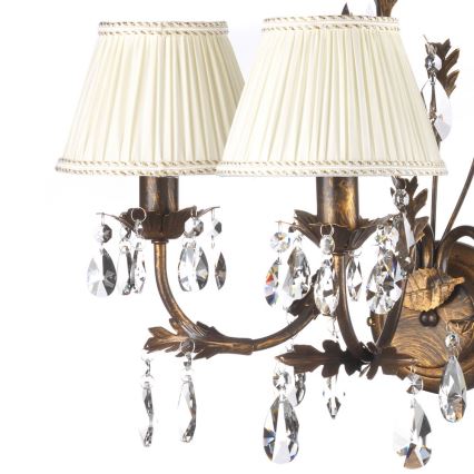 ONLI - Seinävalaisin KAREN 3xE14/6W/230V pronssi