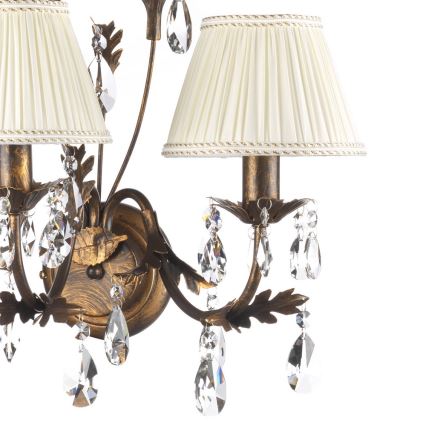 ONLI - Seinävalaisin KAREN 3xE14/6W/230V pronssi