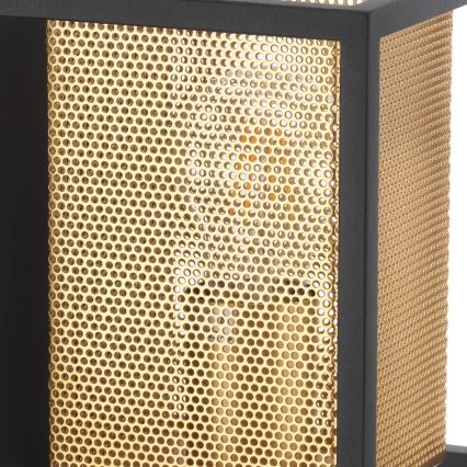 ONLI - Seinävalaisin MALIK 1xE27/22W/230V kulta/musta