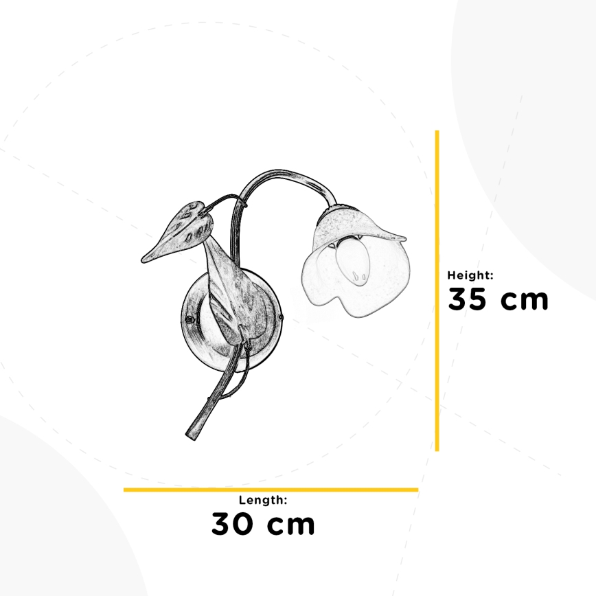 ONLI - Seinävalaisin MIRANDA 1xE14/6W/230V