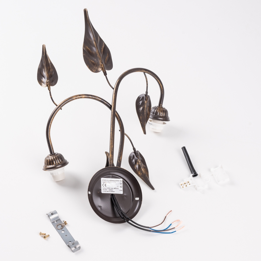 ONLI - Seinävalaisin MIRANDA 2xE14/6W/230V