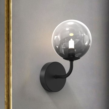 ONLI - Seinävalaisin PALOMA 1xG9/10W/230V musta/savuinen