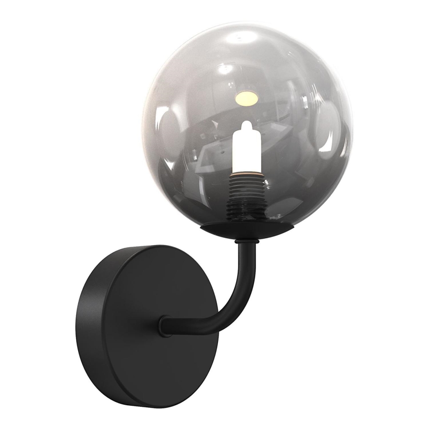 ONLI - Seinävalaisin PALOMA 1xG9/10W/230V musta/savuinen