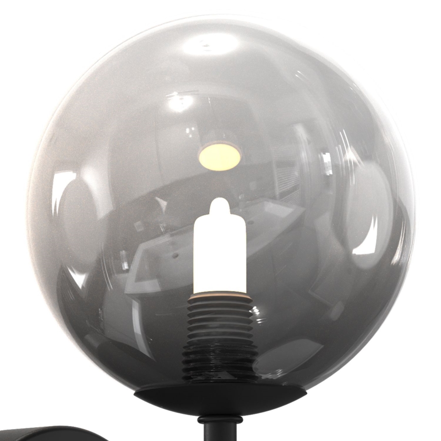 ONLI - Seinävalaisin PALOMA 1xG9/10W/230V musta/savuinen