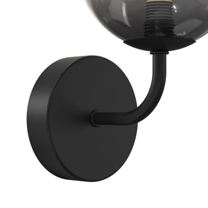 ONLI - Seinävalaisin PALOMA 1xG9/10W/230V musta/savuinen