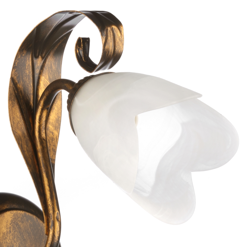 ONLI - Seinävalaisin SONIA 1xE14/6W/230V pronssi