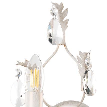 ONLI - Seinävalaisin TERESA 1xE14/6W/230V valkoinen