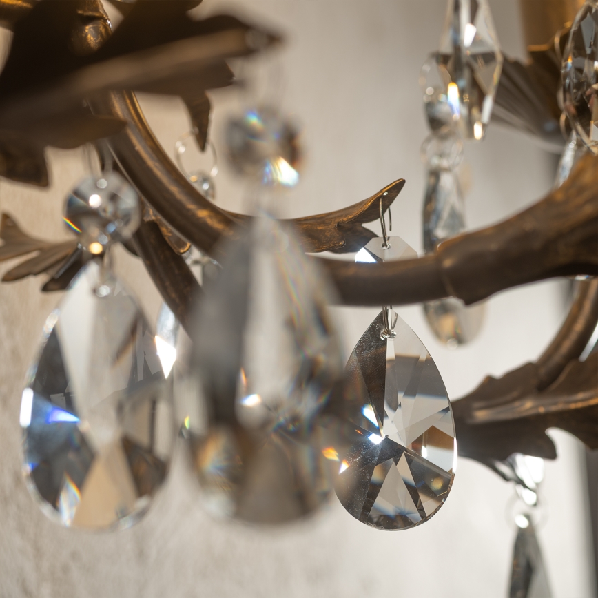 ONLI - Seinävalaisin TERESA 3xE14/6W/230V pronssi