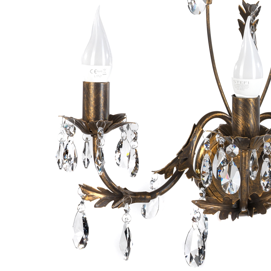 ONLI - Seinävalaisin TERESA 3xE14/6W/230V pronssi