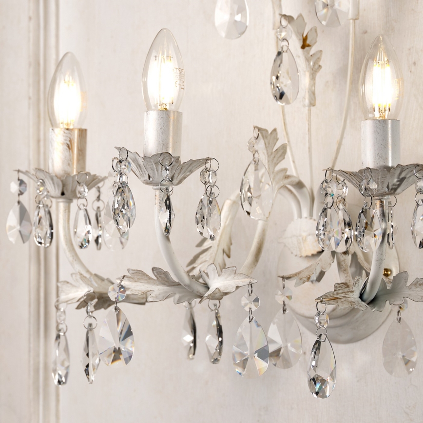 ONLI - Seinävalaisin TERESA 3xE14/6W/230V valkoinen