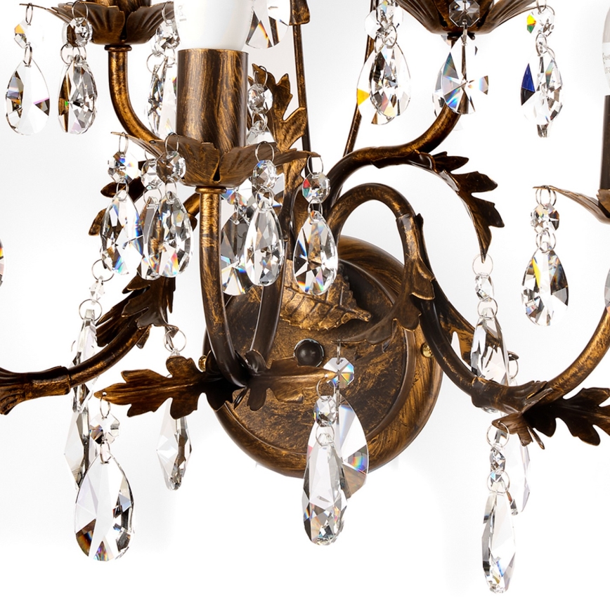 ONLI - Seinävalaisin TERESA 5xE14/6W/230V pronssi