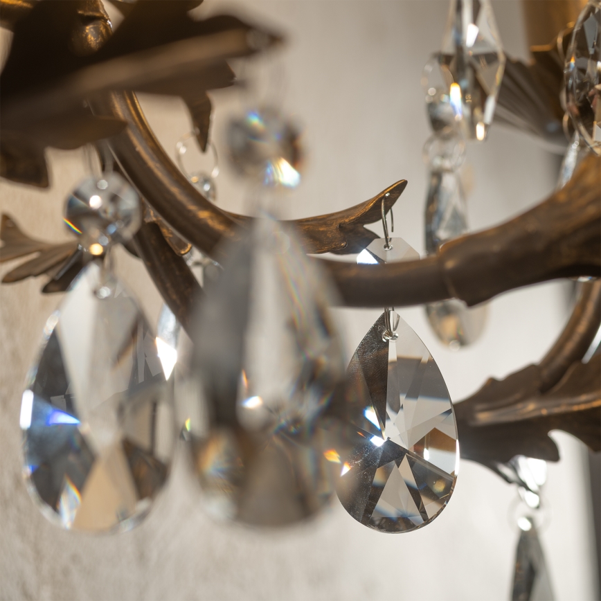 ONLI - Seinävalaisin TERESA 5xE14/6W/230V pronssi