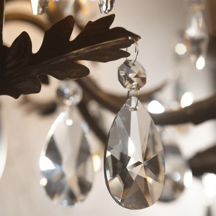 ONLI - Seinävalaisin TERESA 5xE14/6W/230V pronssi