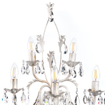 ONLI - Seinävalaisin TERESA 5xE14/6W/230V valkoinen