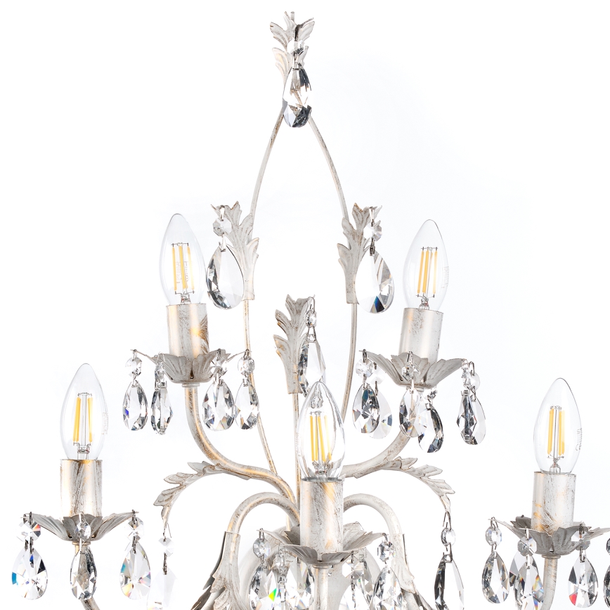 ONLI - Seinävalaisin TERESA 5xE14/6W/230V valkoinen