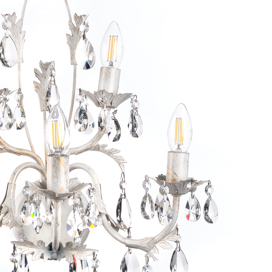 ONLI - Seinävalaisin TERESA 5xE14/6W/230V valkoinen