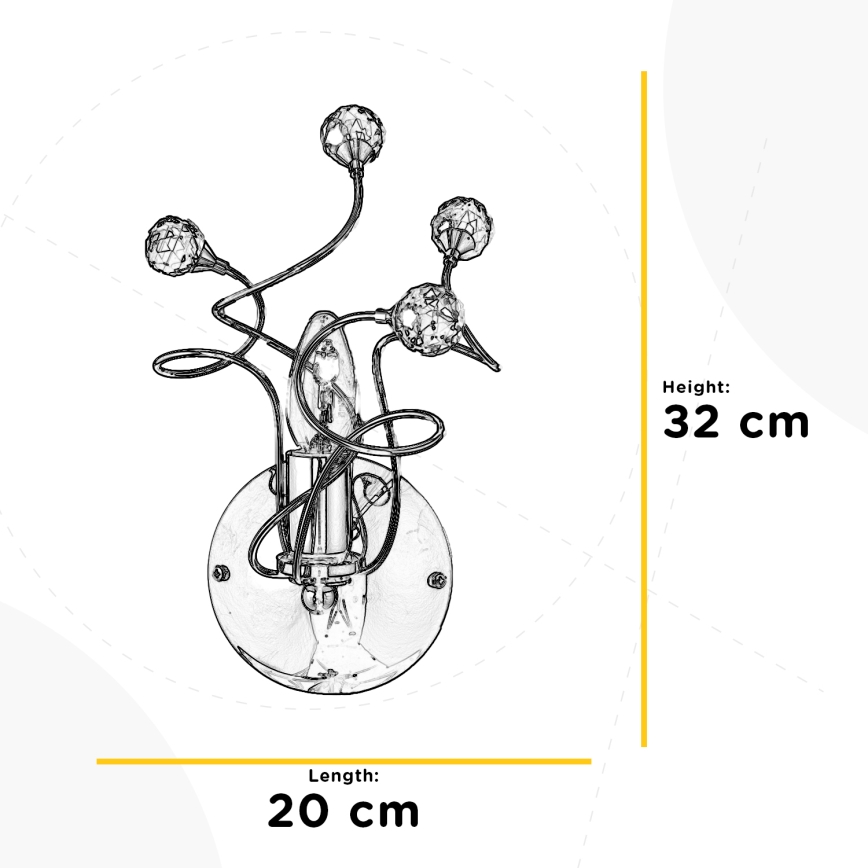 ONLI - Seinävalaisin TRILLY 1xE14/6W/230V