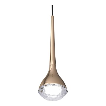 Open Design OR80315 - CRIMA LED-riippuvalaisin kaapelilla, 7W/230V, ruusukulta