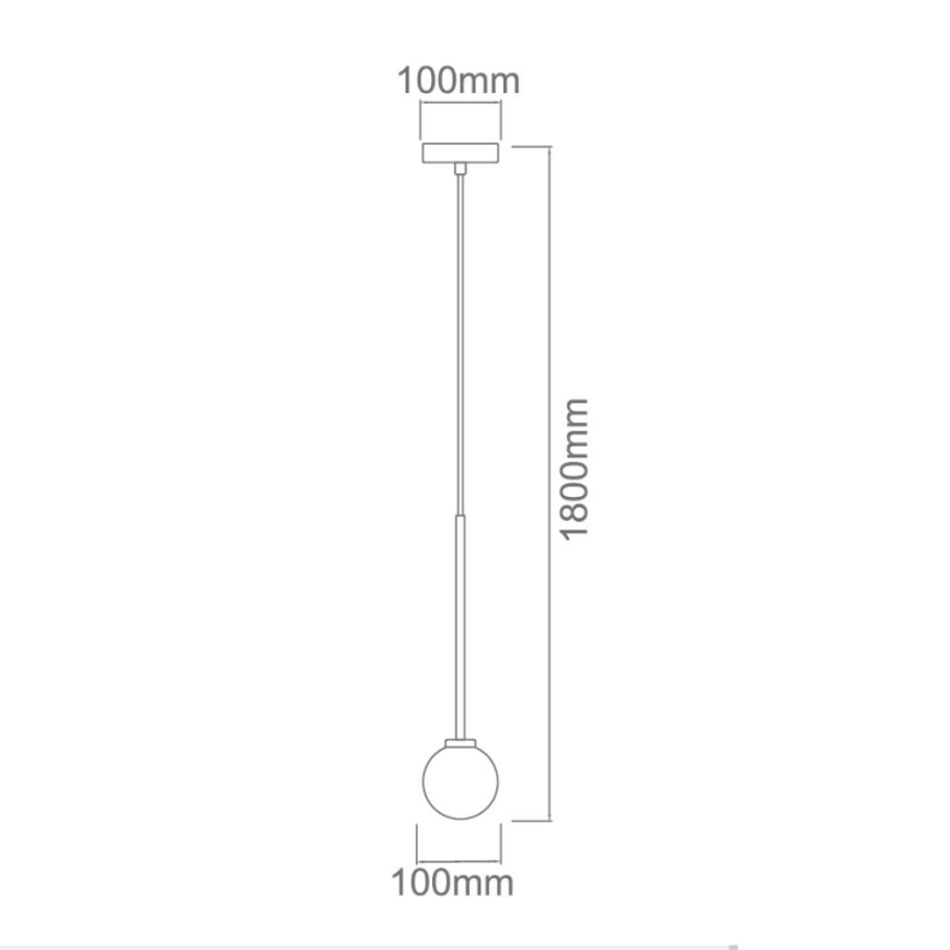 Open Design OR80629 - OTA-riippuvalaisin kaapelilla 1xG9/8W/230V, musta