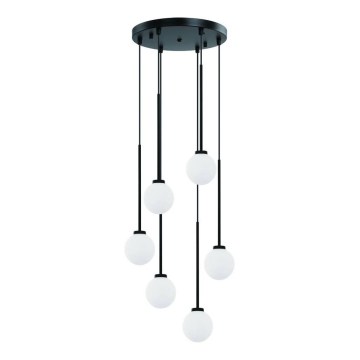 Open Design OR80636 - Johdolla roikkuva riippuvalaisin OTA, 6xG9/8W/230V, musta
