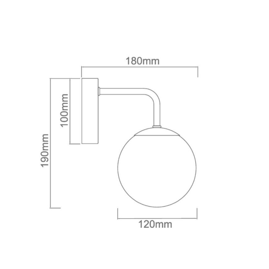 Open Design OR81398 - Kylpyhuoneen seinävalaisin BAO, 1 x G9, 8 W, 230 V, IP44, kultainen