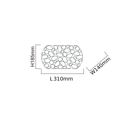 Open Design OR81480 - Seinävalaisin CARERA 1xG9/7W/230V ruusukulta